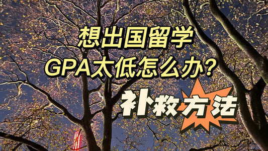 想出国🇬🇧留学GPA太低怎么办❓