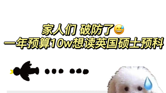 破防了😅一年预算10w想读🇬🇧硕士预科