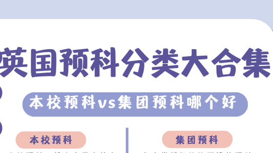 英国预科分类大合集！本校预科pk集团预科哪个好🙋