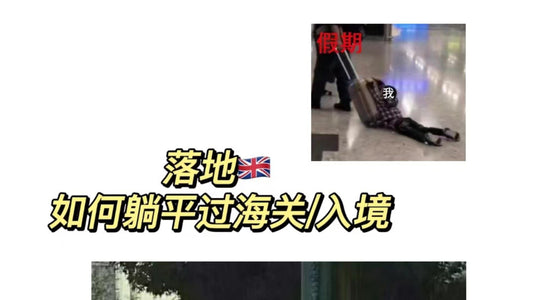 落地🇬🇧 如何躺平式过海关and入境